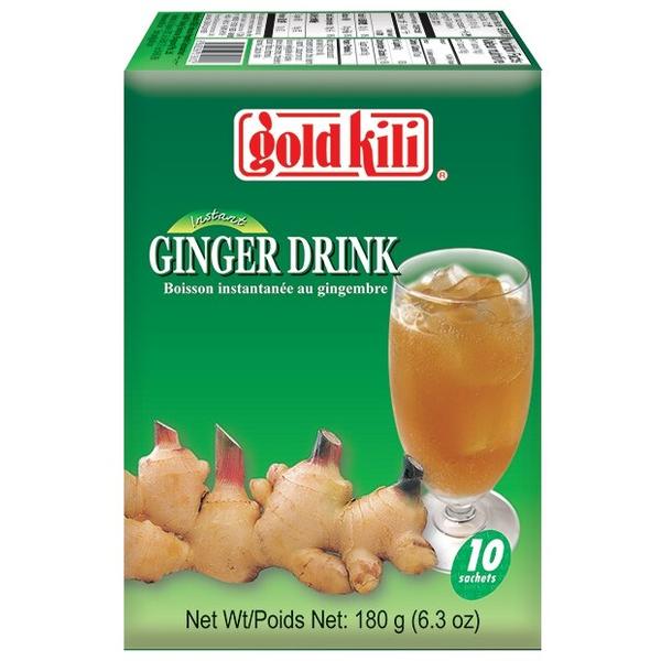 Чайный напиток Gold kili Ginger Drink с имбирем и медом растворимый в пакетиках