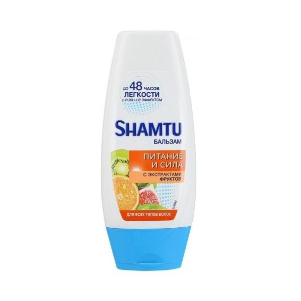 Shamtu бальзам-ополаскиватель Питание и сила с экстрактами фруктов для всех типов волос