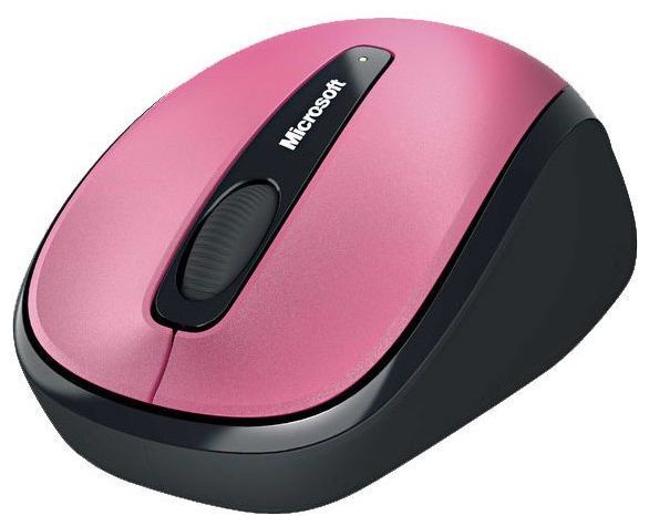 Microsoft Wireless Mobile Mouse 3500 Dragon Fruit Pink USB