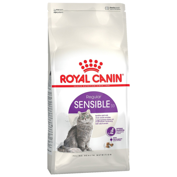 Корм для кошек Royal Canin Sensible 33 для профилактики МКБ, при чувствительном пищеварении