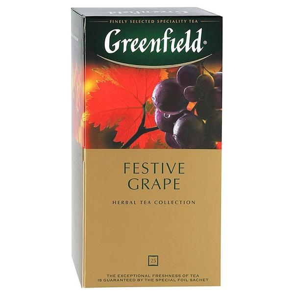 Чайный напиток красный Greenfield Festive Grape в пакетиках