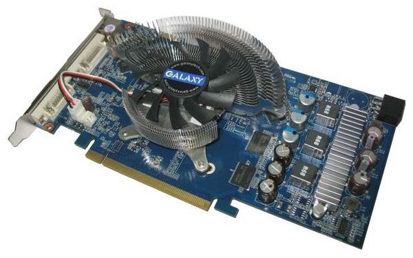 GALAXY GeForce 9600 GT 650Mhz PCI-E 2.0 512Mb 1800Mhz 256 bit 2xDVI HDMI HDCP