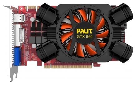 Palit GeForce GTX 560 810Mhz PCI-E 2.0 1024Mb 4008Mhz 256 bit DVI HDMI HDCP