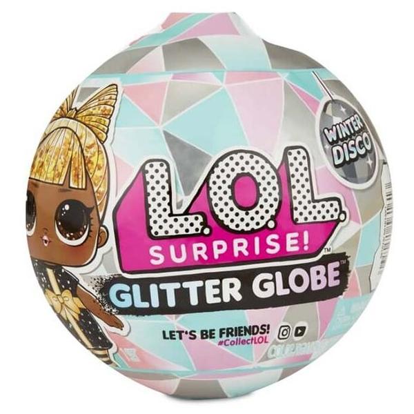 Кукла-сюрприз MGA Entertainment в шаре LOL Surprise Winter Disco Glitter Globe, 8 см, 561606