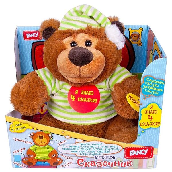 Мягкая игрушка Fancy Медведь-сказочник 4 сказки 35 см