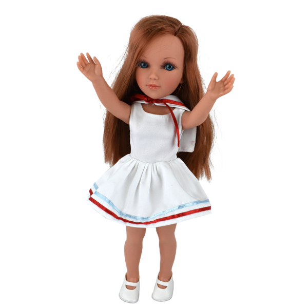 Кукла Vidal Rojas Мари с рыжими волосами в платье морячки, 41 см, 5501