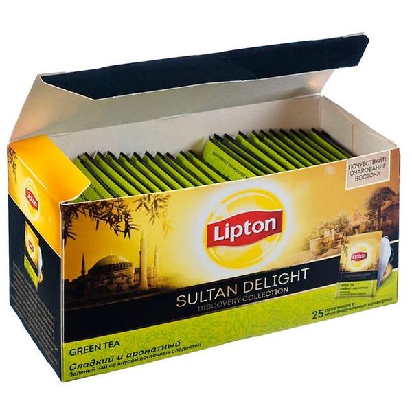 Чай зеленый Lipton Discovery Sultan Delight в пакетиках