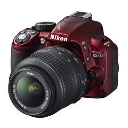 Nikon D3100 Kit (red 14.2Mpix 18-55VR 3 720p SD Li-Ion, Набор с объективом)