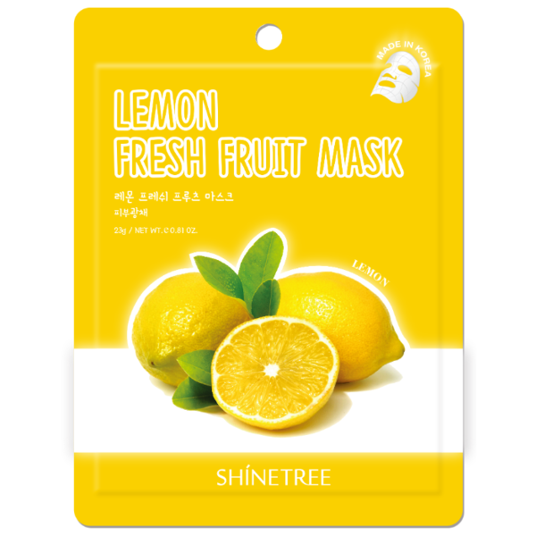 Shinetree Тканевая маска Fresh Fruit с экстрактом лимона