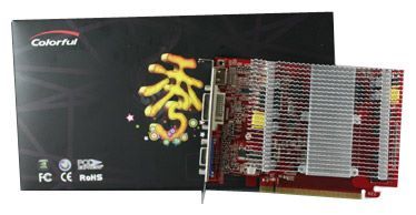 Colorful GeForce 9500 GT 550Mhz PCI-E 2.0 512Mb 1000Mhz 128 bit DVI TV HDCP YPrPb Silent