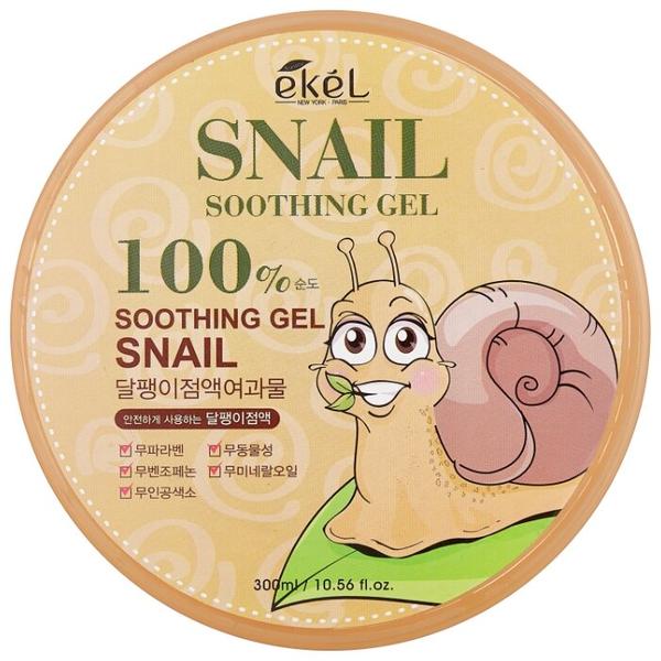 Гель для тела Ekel универсальный увлажняющий с муцином улитки Soothing Gel Snail 100%