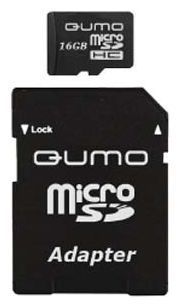 Qumo microSDHC Class 2 + SD adapter