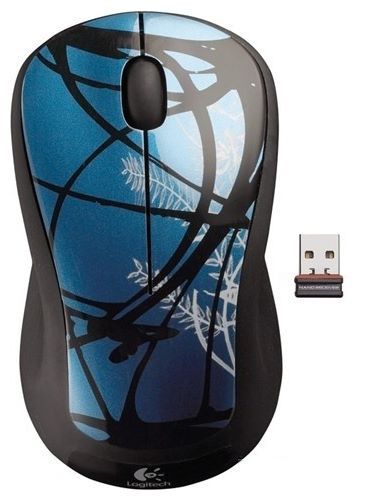 Logitech M310 Wireless Mouse with Nano Receiver Black-Blue USB