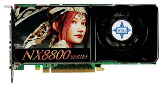 MSI GeForce 8800 GTS 650Mhz PCI-E 2.0 512Mb 1944Mhz 256 bit 2xDVI TV HDCP YPrPb