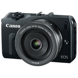 Canon EOS M Kit (black 18Mpx 18-55 IS STM + 22 STM 3 1080p SD Li-Ion, Набор с объективом + Mount Adapter + вспышка Speedlite 90EX)