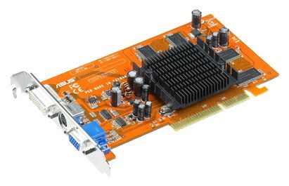 ASUS Radeon 9550 250Mhz AGP 128Mb 400Mhz 128 bit DVI TV