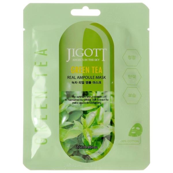 Jigott ампульная маска c экстрактом зеленого чая