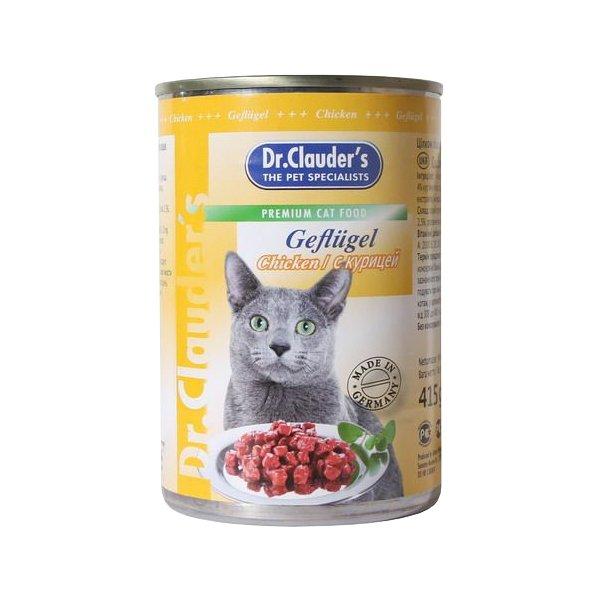 Корм для кошек Dr. Clauder's Premium Cat Food консервы с курицей