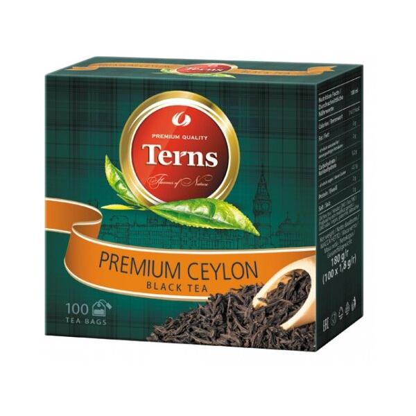 Чай черный Terns Premium Ceylon в пакетиках