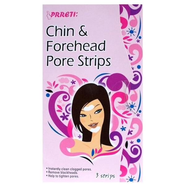 Prreti Chin & Forehead Pore Strips Очищающие поры стрипы для подбородка и лба