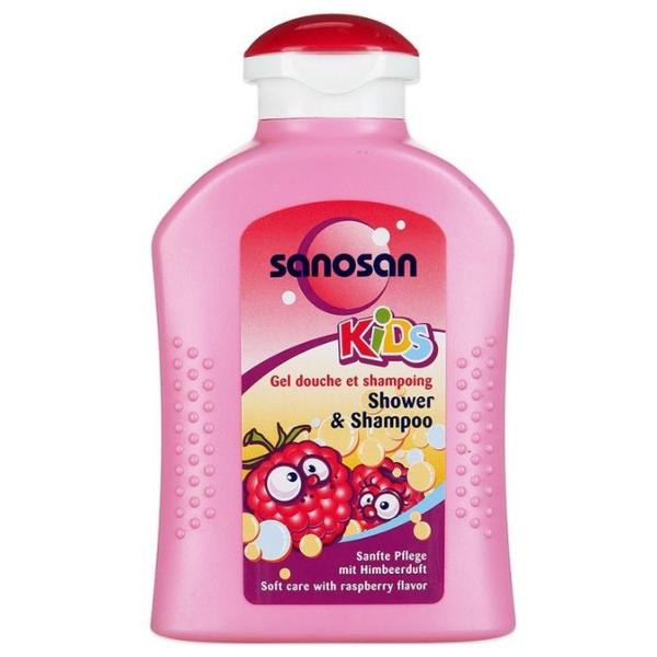 Sanosan Kids Гель для душа и шампунь с ароматом малины