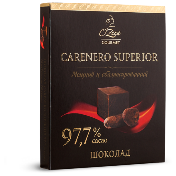 Шоколад Озерский сувенир горький порционный Carenero Superior 97.7% какао