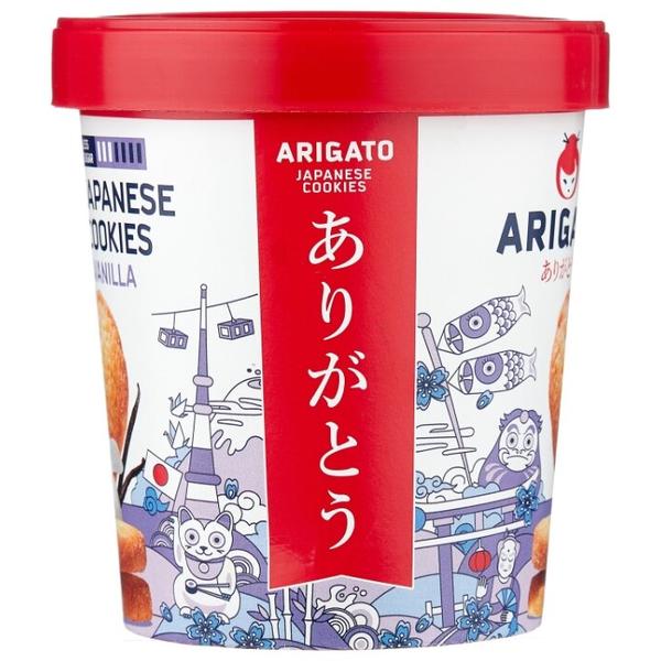 Печенье Arigato Japanese Cookies сдобное ванильное, 130 г