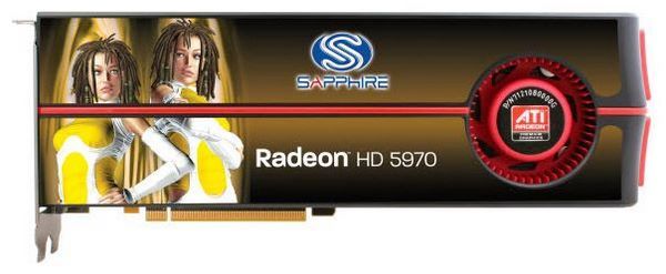 Sapphire Radeon HD 5970 725Mhz PCI-E 2.1 2048Mb 4000Mhz 512 bit 2xDVI HDCP