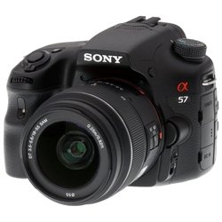 Sony Alpha SLT-A57 Kit (black 16.1Mpix 18-55 / 55-200 3 1080p SDHC, Набор с объективами NP-FM500H)
