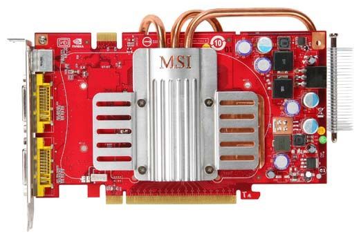 MSI GeForce 8600 GTS 675Mhz PCI-E 256Mb 2000Mhz 128 bit 2xDVI TV HDCP YPrPb Silent