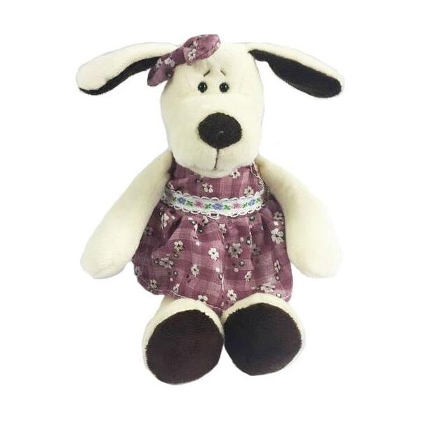 Мягкая игрушка ABtoys Собака в платье 16 см