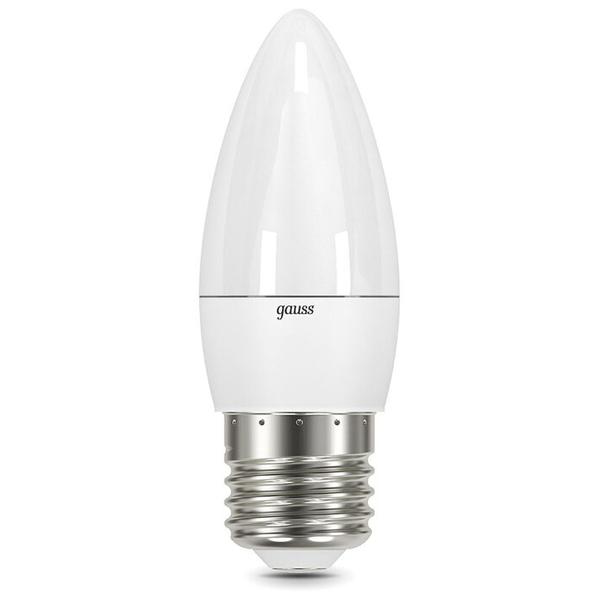 Лампа светодиодная gauss 103102107, E27, C35, 6.5Вт