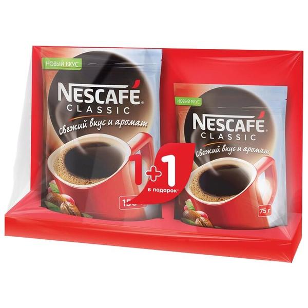 Кофе растворимый Nescafe Classic подарочный набор 1+1 в подарок