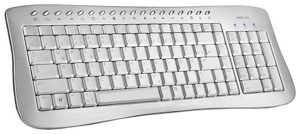 SPEEDLINK ALARE Metal Keyboard Silver USB