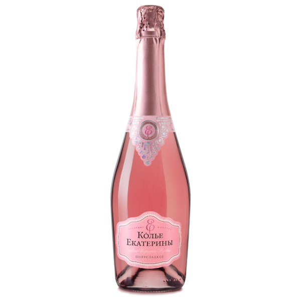 Игристое вино Колье Екатерины розовое полусладкое, 0.75 л