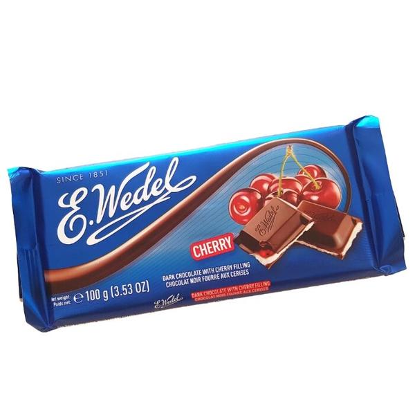 Шоколад E.Wedel темный с вишневой начинкой