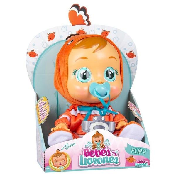 Пупс IMC Toys Cry Babies Плачущий младенец Flipy, 31 см, 90200
