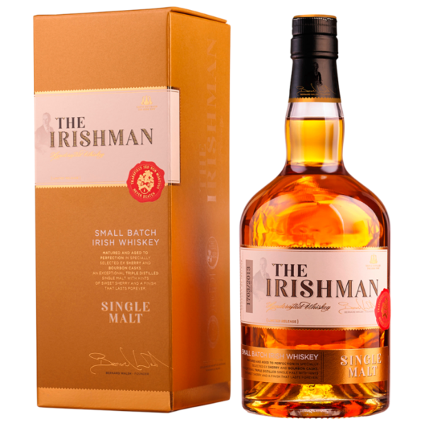 Виски The Irishman Single Malt 10 лет 0.7 л, подарочная упаковка
