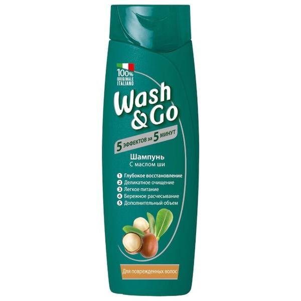 Wash & Go шампунь с маслом ши для поврежденных волос