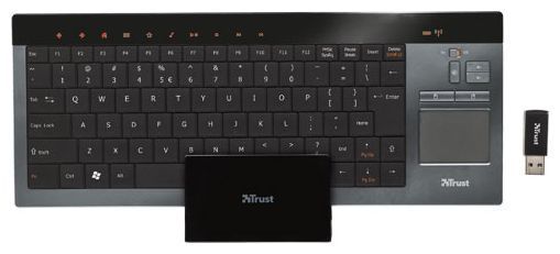 Trust Thinity Wireless Entertainment Keyboard Black USB