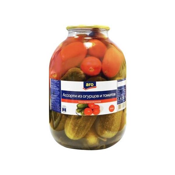 Ассорти огурцы+томаты ARO 3 кг