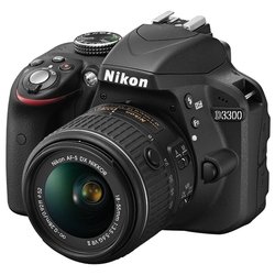 Nikon D3300 Kit (black 24.2Mpix 18-55VR II 3 1080p SD, Набор с объективом)