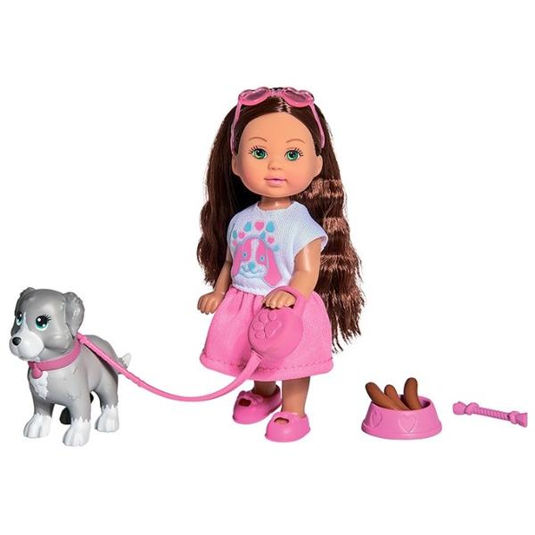 Кукла Simba Holiday Еви с собачкой и аксессуарами, 12 см, 5733272029
