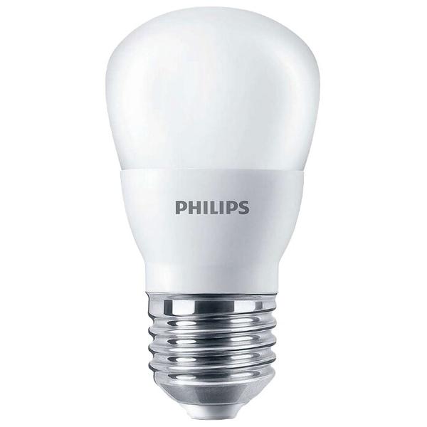 Лампа светодиодная Philips LED 6500K, E27, P45, 4Вт