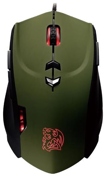 Tt eSPORTS by Thermaltake Theron Gaming Mouse Black-Green USB