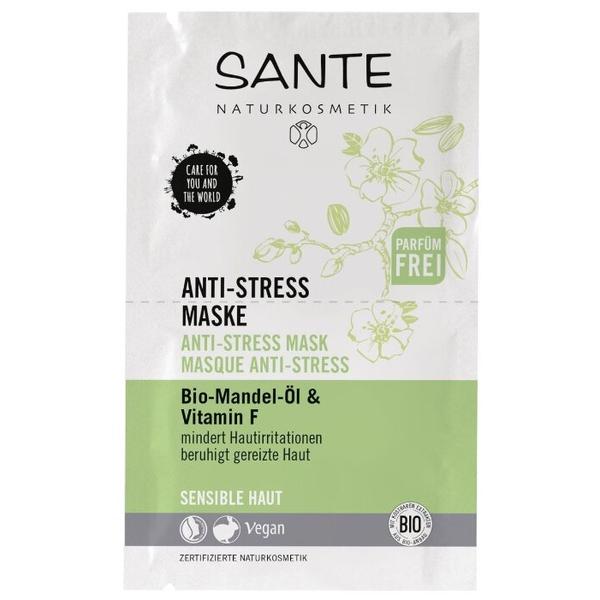 Sante Naturkosmetik Маска анти-стресс для чувствительной кожи с маслом миндаля и витамином F