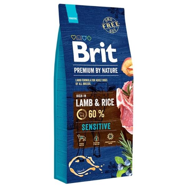 Корм для собак Brit Premium by Nature ягненок
