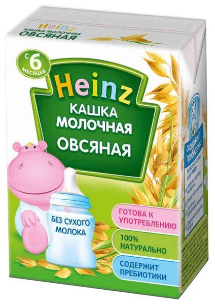 Heinz Молочная овсяная (с 6 месяцев) 200 г