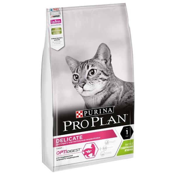 Корм для кошек Pro Plan Delicate при чувствительном пищеварении, с ягненком