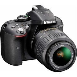 Nikon D5300 KIT (24.2Mpix, 18-55VR 3, 1080p, SDHC, turLCD, Набор с объективом EN-EL14a) (серый)